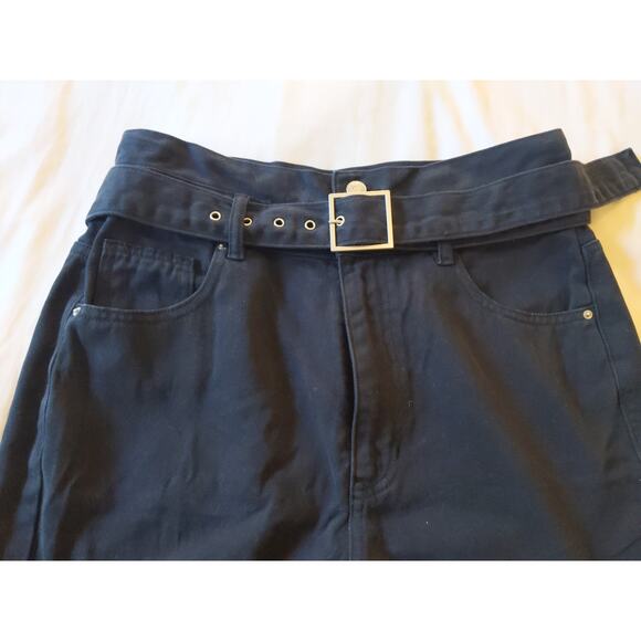 PacSun Sz Medium Black Mom Jeans w/ Belt Included - Picture 2 of 10